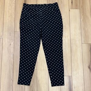 Versona Black and White Polka Dot Pull-on Pants